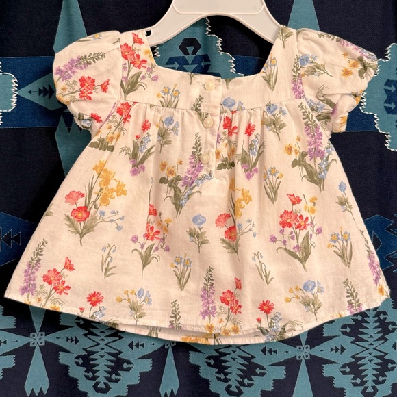 JANIE AND JACK Floral Bubble Sleeve Dress & Bloomer Set - Picture 8 of 15